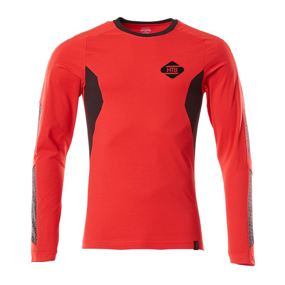 Langarm T-Shirt Mascot - HTB bedruckt